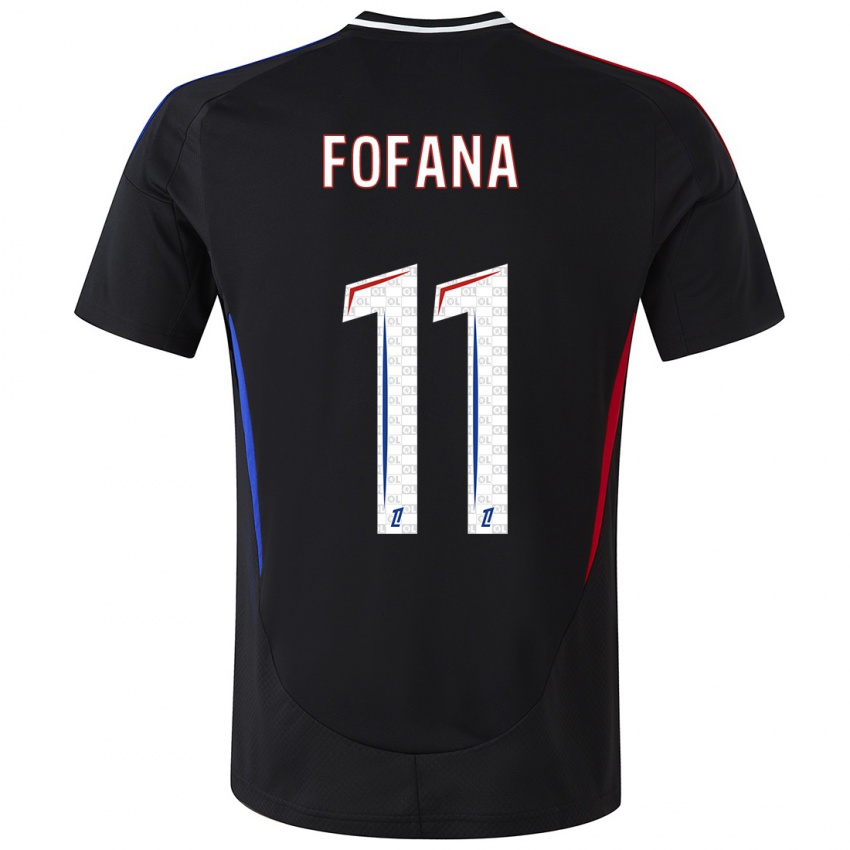 Kinder Malick Fofana #11 Schwarz Auswärtstrikot Trikot 2024/25 T-Shirt