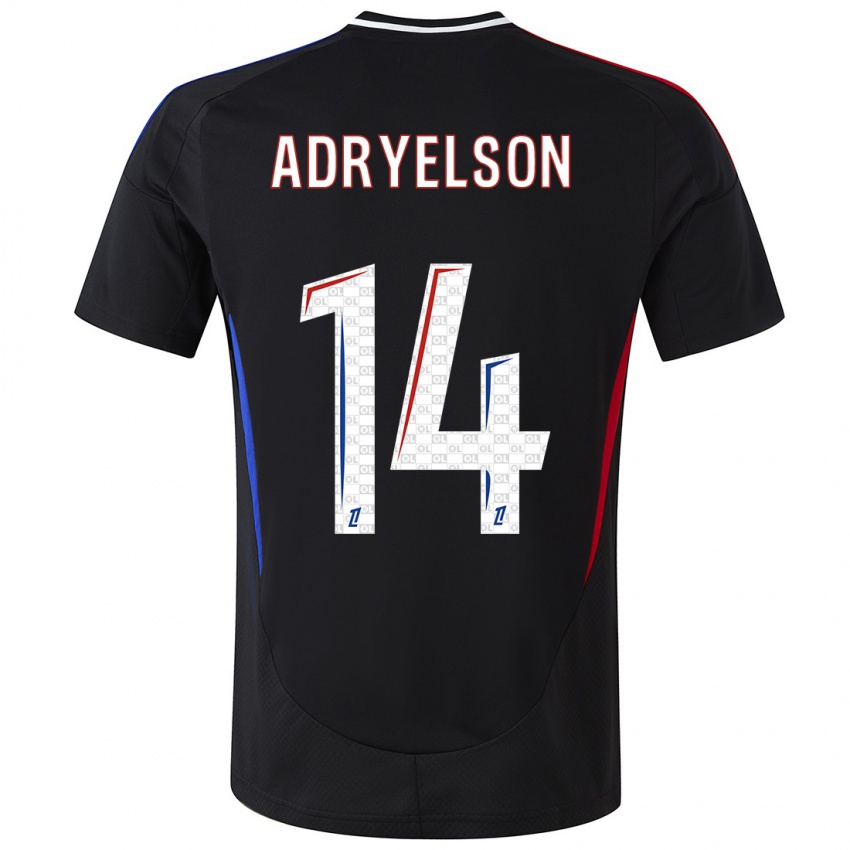 Kinder Adryelson #14 Schwarz Auswärtstrikot Trikot 2024/25 T-Shirt