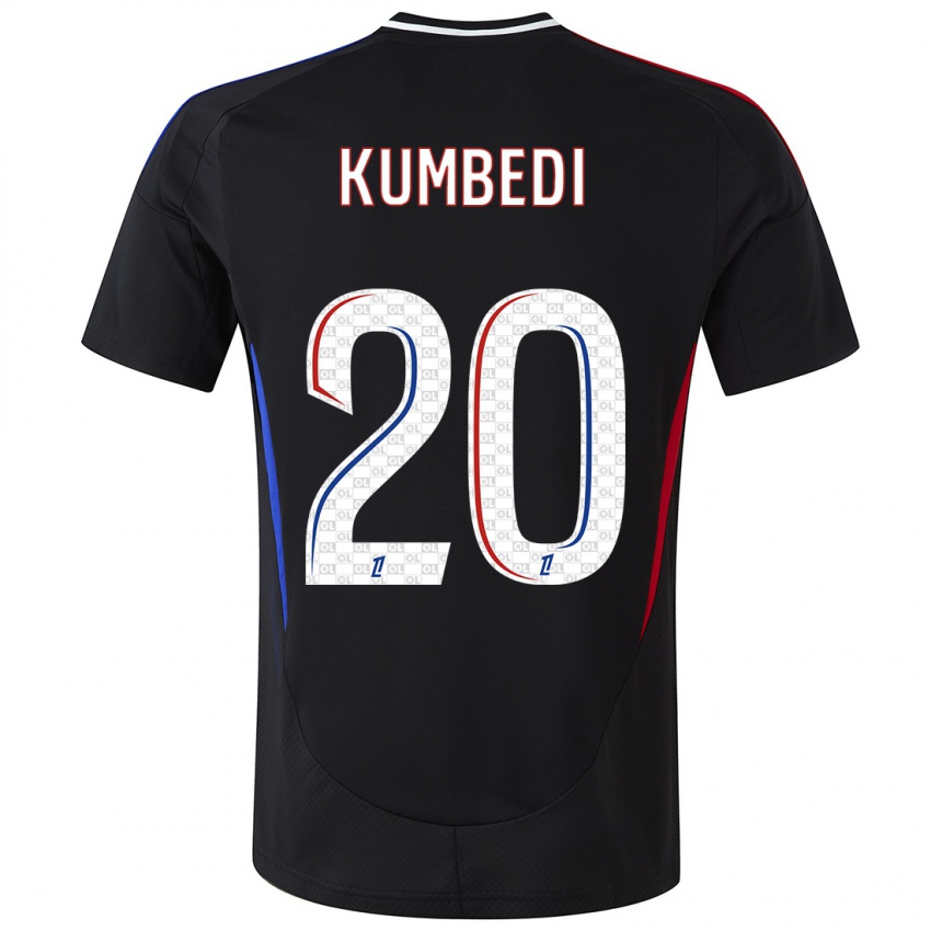 Kinder Saël Kumbedi #20 Schwarz Auswärtstrikot Trikot 2024/25 T-Shirt