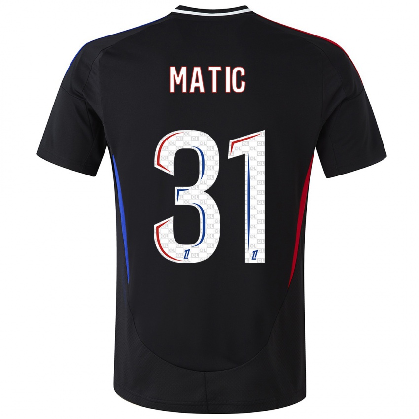 Kinder Nemanja Matic #31 Schwarz Auswärtstrikot Trikot 2024/25 T-Shirt