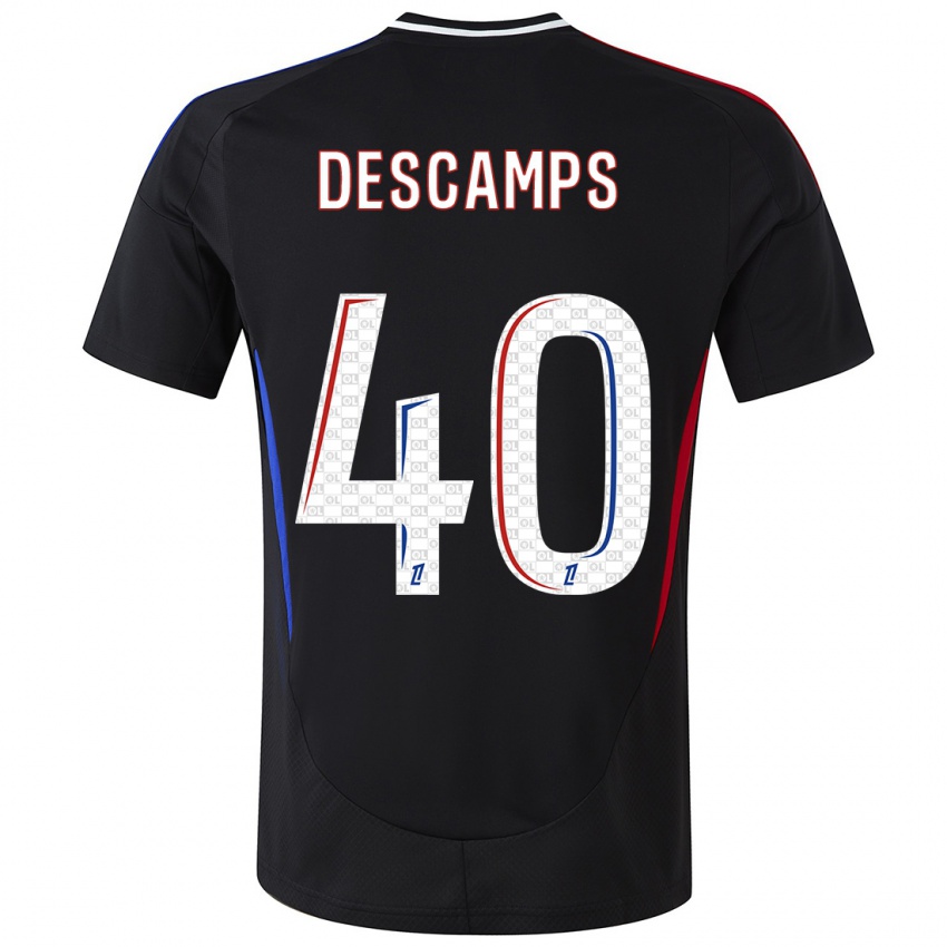 Kinder Rémy Descamps #40 Schwarz Auswärtstrikot Trikot 2024/25 T-Shirt