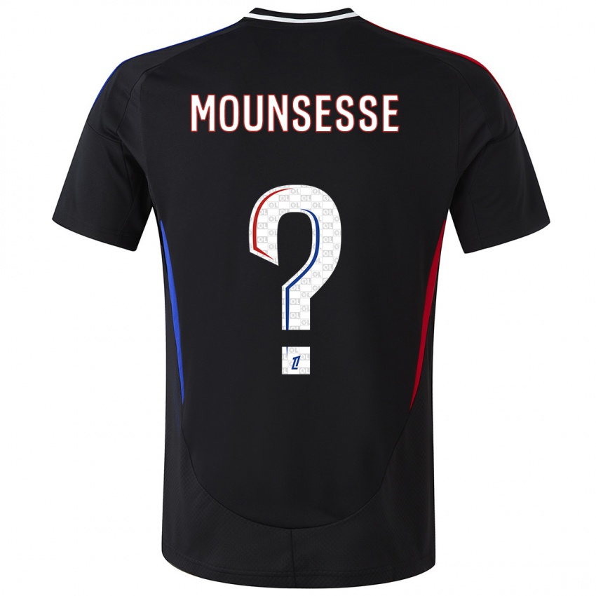 Kinder Jeremy Mounsesse #0 Schwarz Auswärtstrikot Trikot 2024/25 T-Shirt