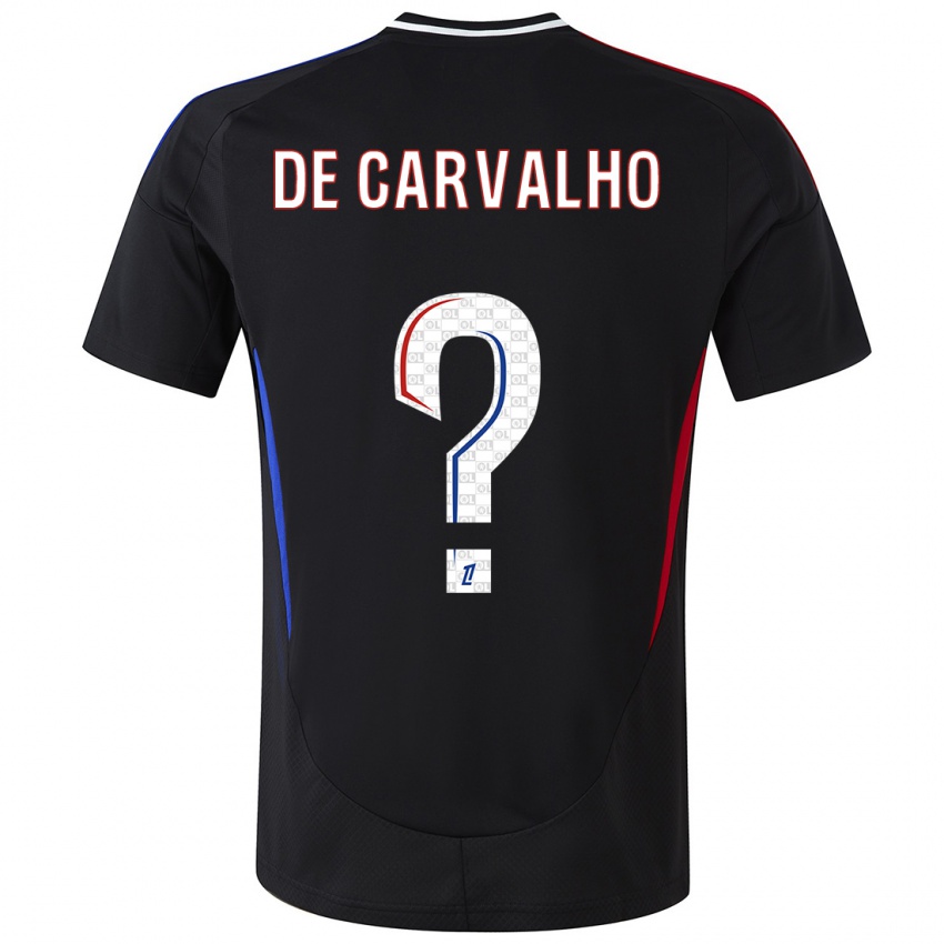 Kinder Mathys De Carvalho #0 Schwarz Auswärtstrikot Trikot 2024/25 T-Shirt