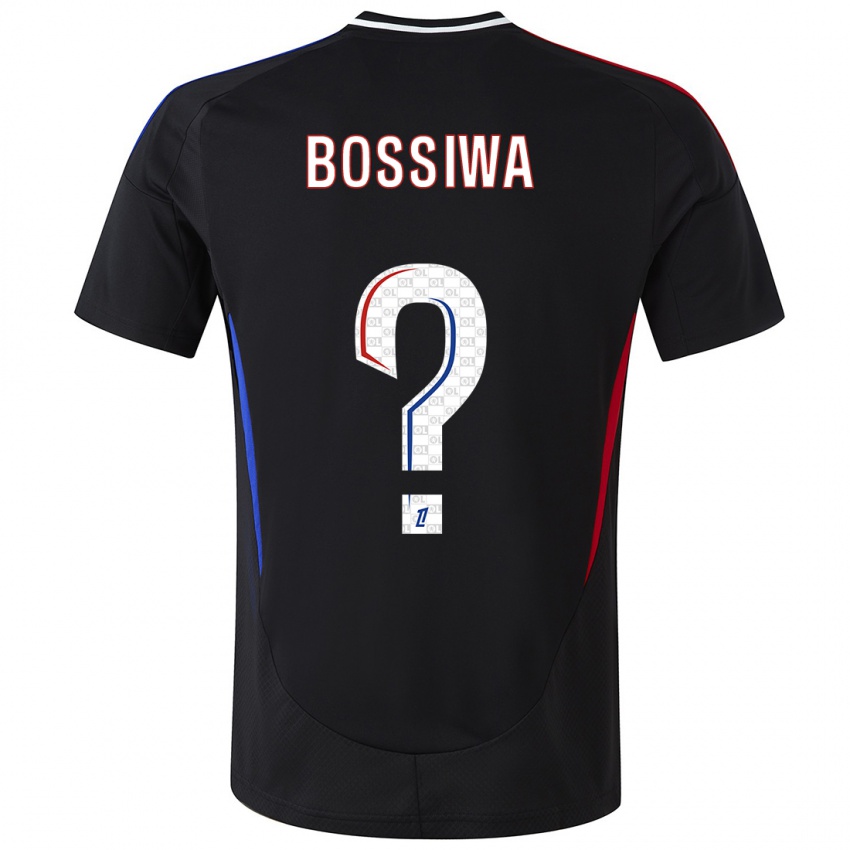 Kinder Samuel Bossiwa #0 Schwarz Auswärtstrikot Trikot 2024/25 T-Shirt