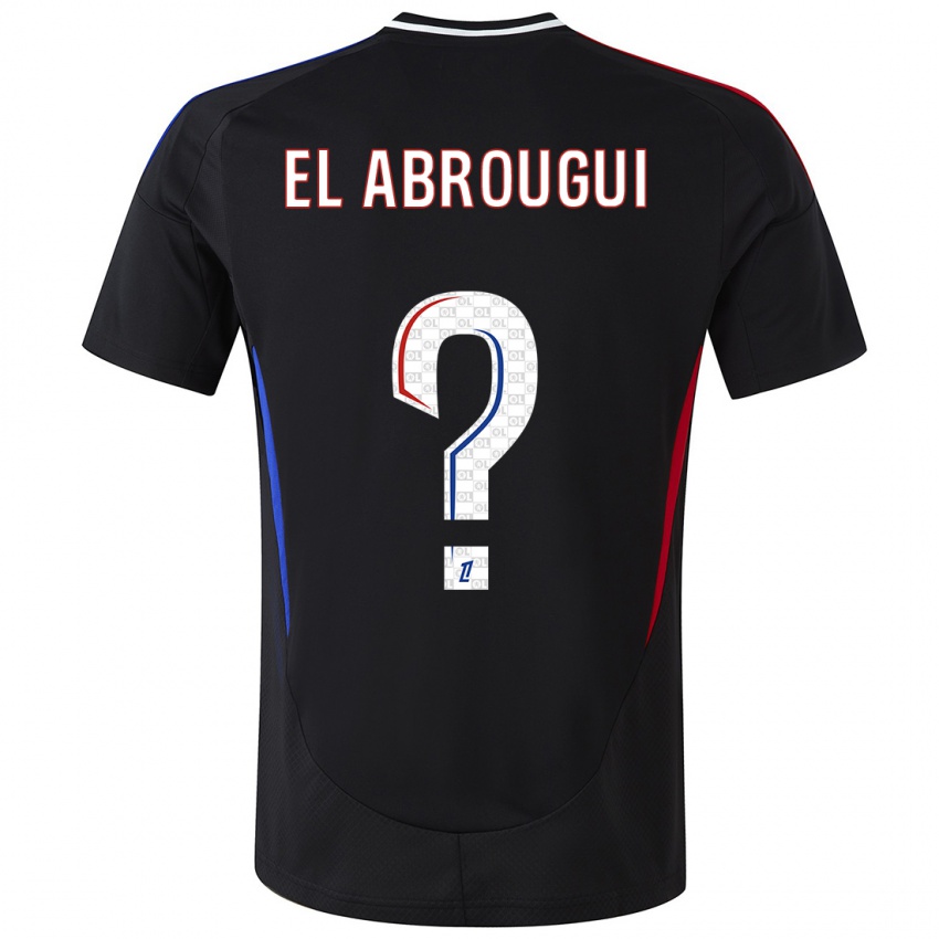 Kinder Wassim El Abrougui #0 Schwarz Auswärtstrikot Trikot 2024/25 T-Shirt