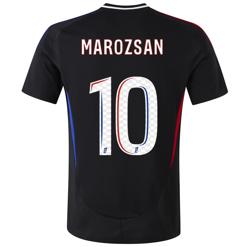 Kinder Dzsenifer Marozsan #10 Schwarz Auswärtstrikot Trikot 2024/25 T-Shirt