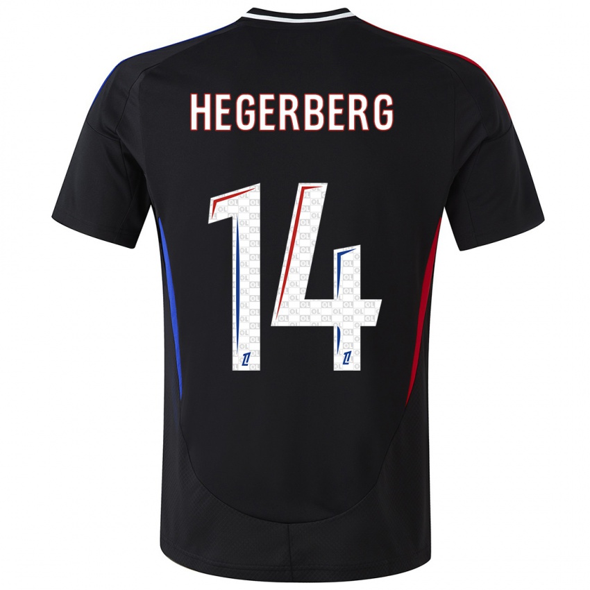 Kinder Ada Hegerberg #14 Schwarz Auswärtstrikot Trikot 2024/25 T-Shirt