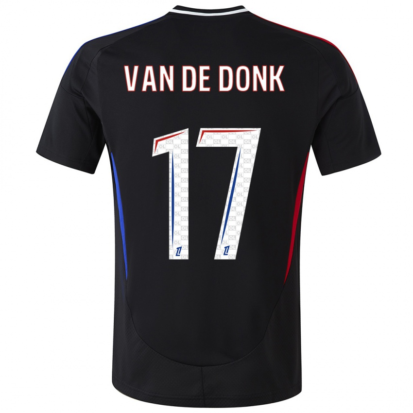 Kinder Danielle Van De Donk #17 Schwarz Auswärtstrikot Trikot 2024/25 T-Shirt