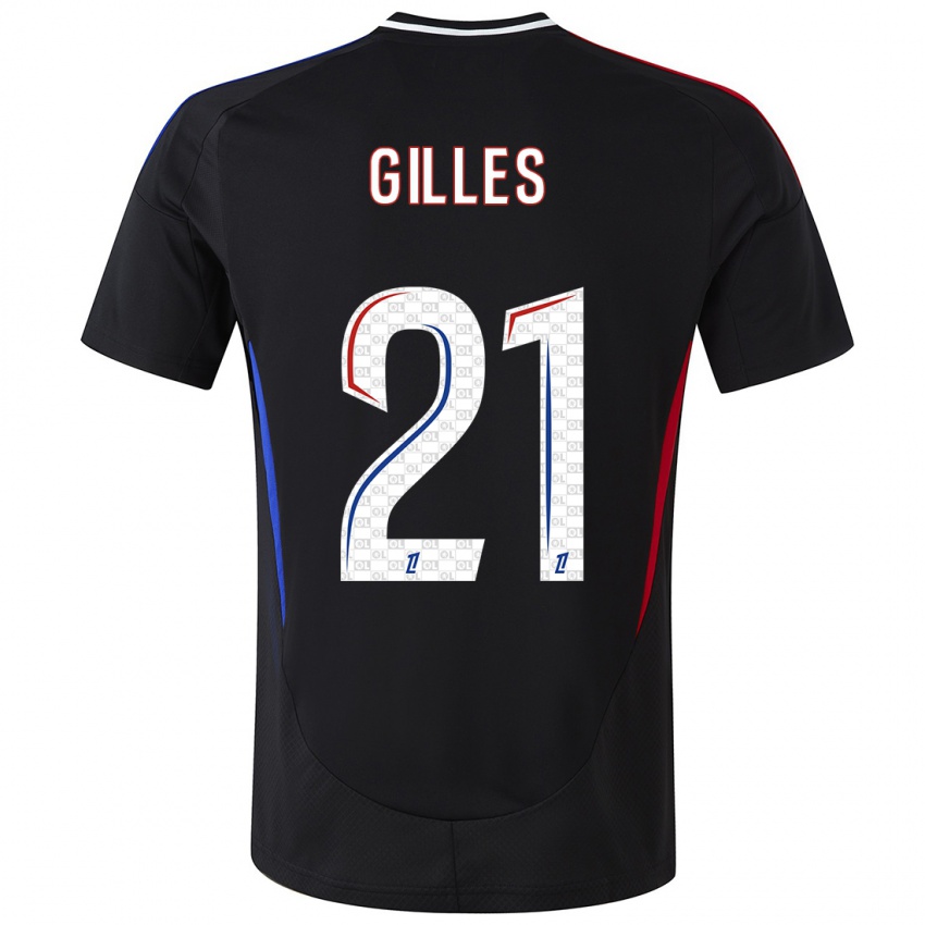 Kinder Vanessa Gilles #21 Schwarz Auswärtstrikot Trikot 2024/25 T-Shirt