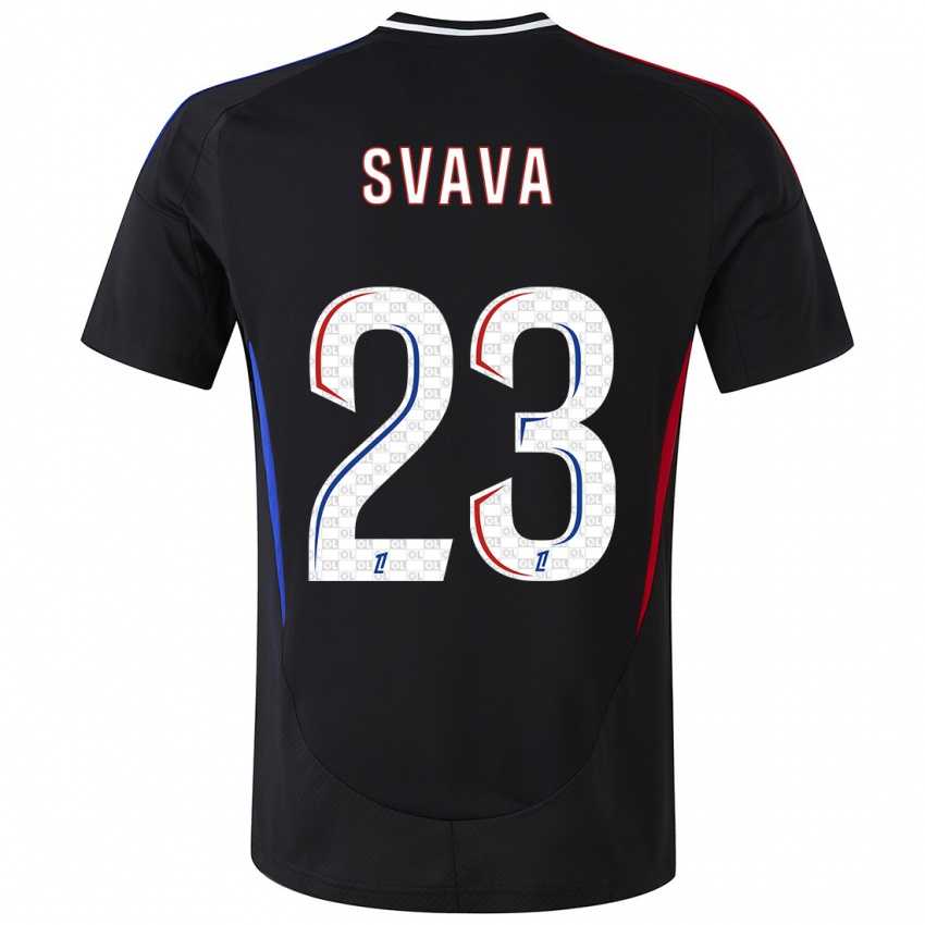 Kinder Sofie Svava #23 Schwarz Auswärtstrikot Trikot 2024/25 T-Shirt