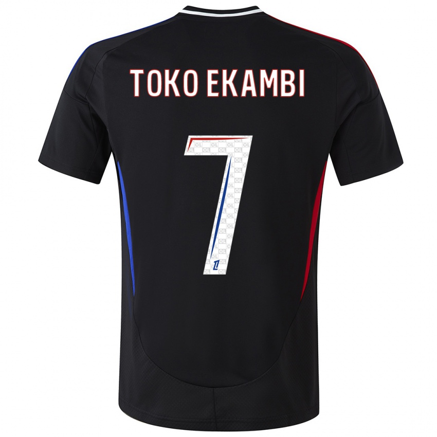 Kinder Karl Toko Ekambi #7 Schwarz Auswärtstrikot Trikot 2024/25 T-Shirt