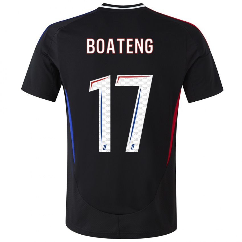 Kinder Jerome Boateng #17 Schwarz Auswärtstrikot Trikot 2024/25 T-Shirt