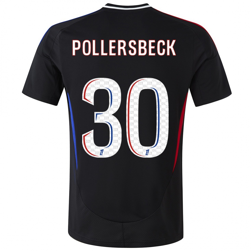 Kinder Julian Pollersbeck #30 Schwarz Auswärtstrikot Trikot 2024/25 T-Shirt