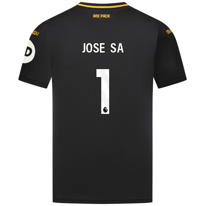 Kinder Jose Sa #1 Schwarz Auswärtstrikot Trikot 2024/25 T-Shirt