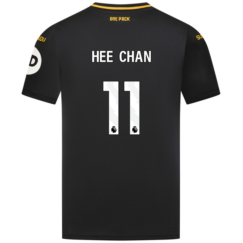 Kinder Hee-Chan Hwang #11 Schwarz Auswärtstrikot Trikot 2024/25 T-Shirt