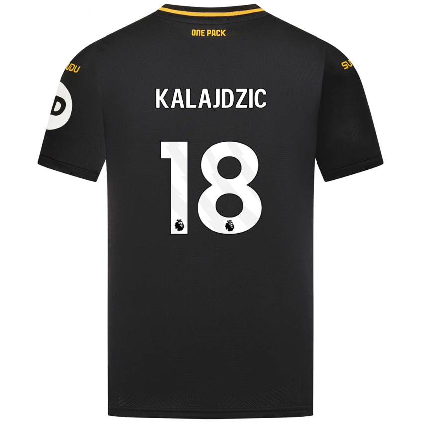 Kinder Sasa Kalajdzic #18 Schwarz Auswärtstrikot Trikot 2024/25 T-Shirt