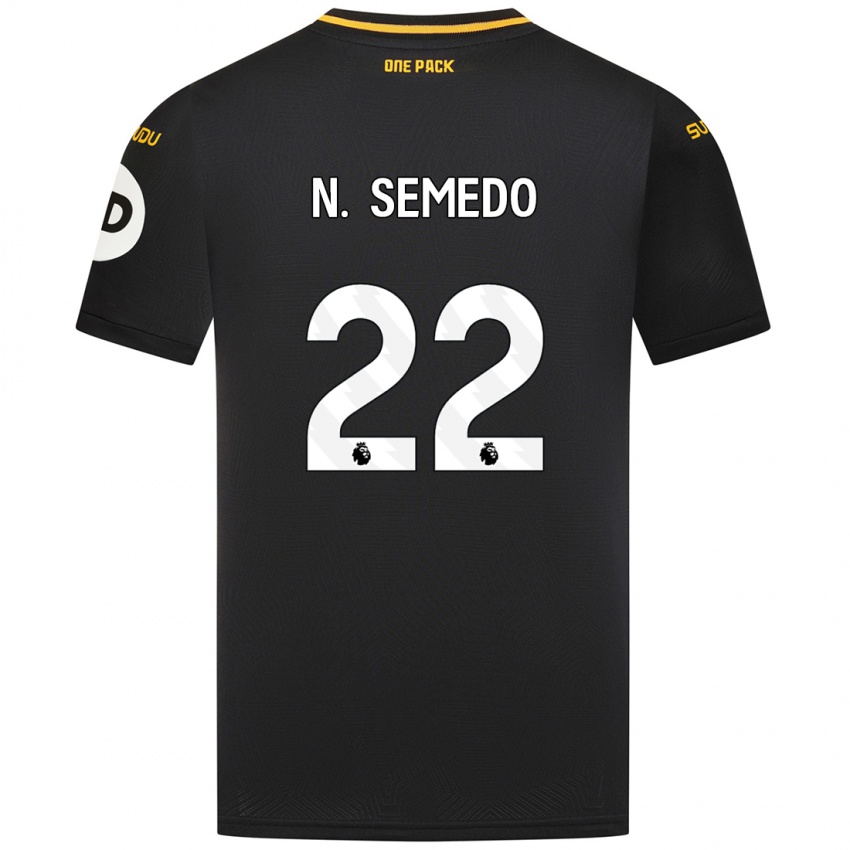 Kinder Nelson Semedo #22 Schwarz Auswärtstrikot Trikot 2024/25 T-Shirt