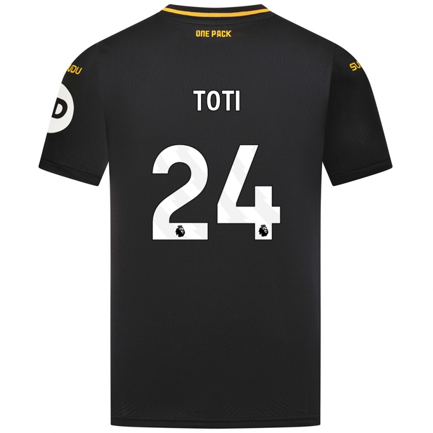 Kinder Toti #24 Schwarz Auswärtstrikot Trikot 2024/25 T-Shirt