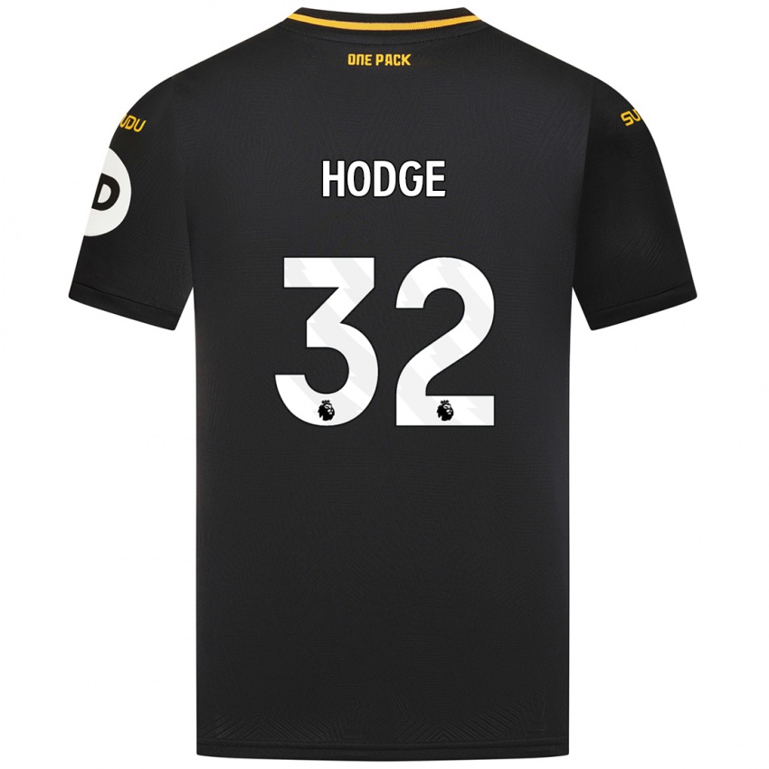 Kinder Joe Hodge #32 Schwarz Auswärtstrikot Trikot 2024/25 T-Shirt