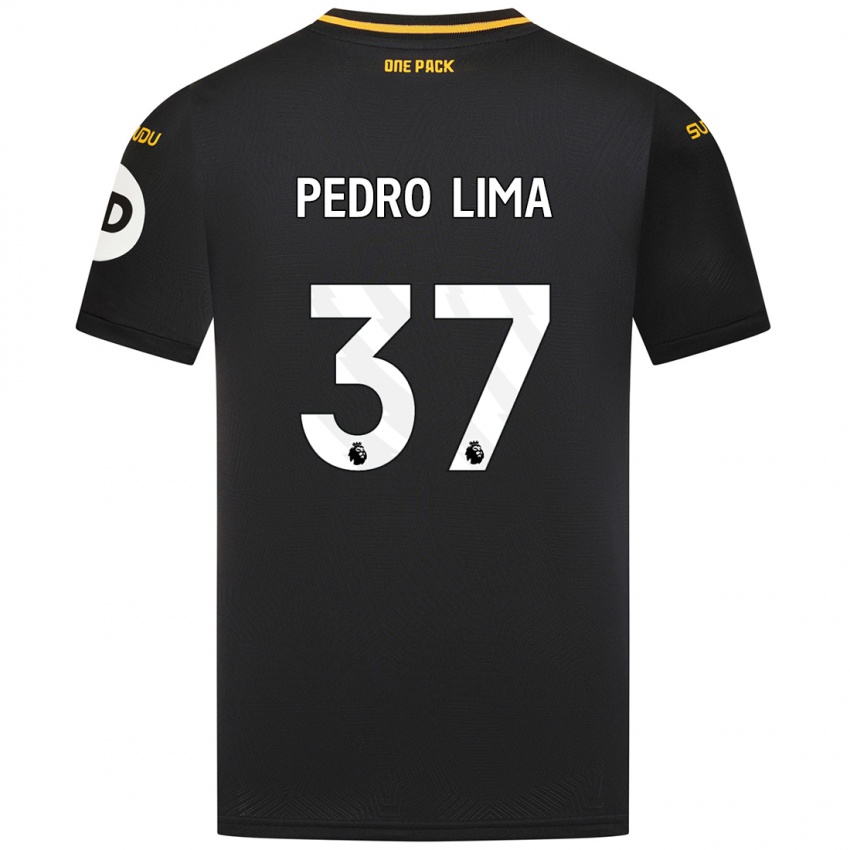 Kinder Pedro Lima #37 Schwarz Auswärtstrikot Trikot 2024/25 T-Shirt