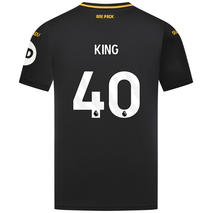 Kinder Tom King #40 Schwarz Auswärtstrikot Trikot 2024/25 T-Shirt