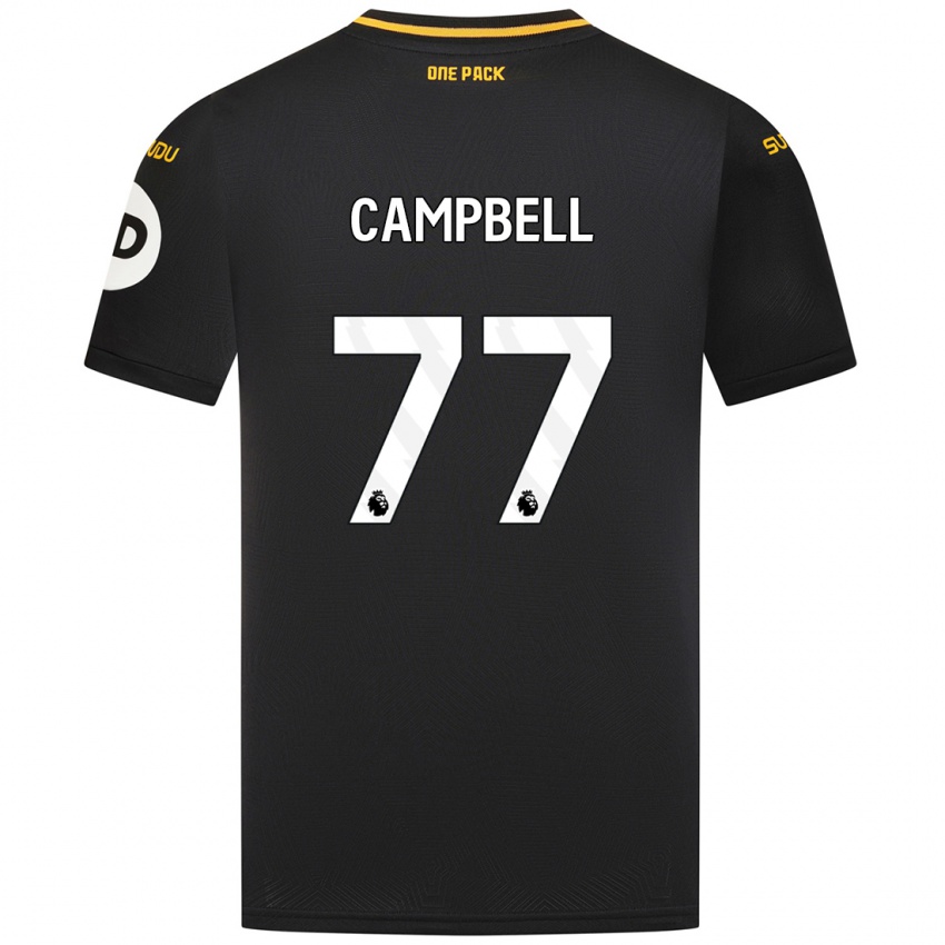 Kinder Chem Campbell #77 Schwarz Auswärtstrikot Trikot 2024/25 T-Shirt