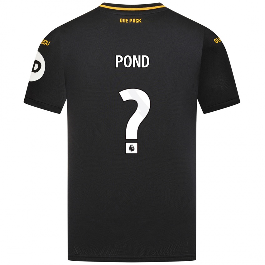 Kinder Alfie Pond #0 Schwarz Auswärtstrikot Trikot 2024/25 T-Shirt