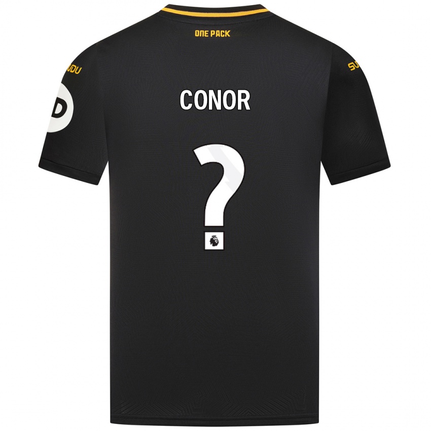 Kinder Conor Mcleod #0 Schwarz Auswärtstrikot Trikot 2024/25 T-Shirt