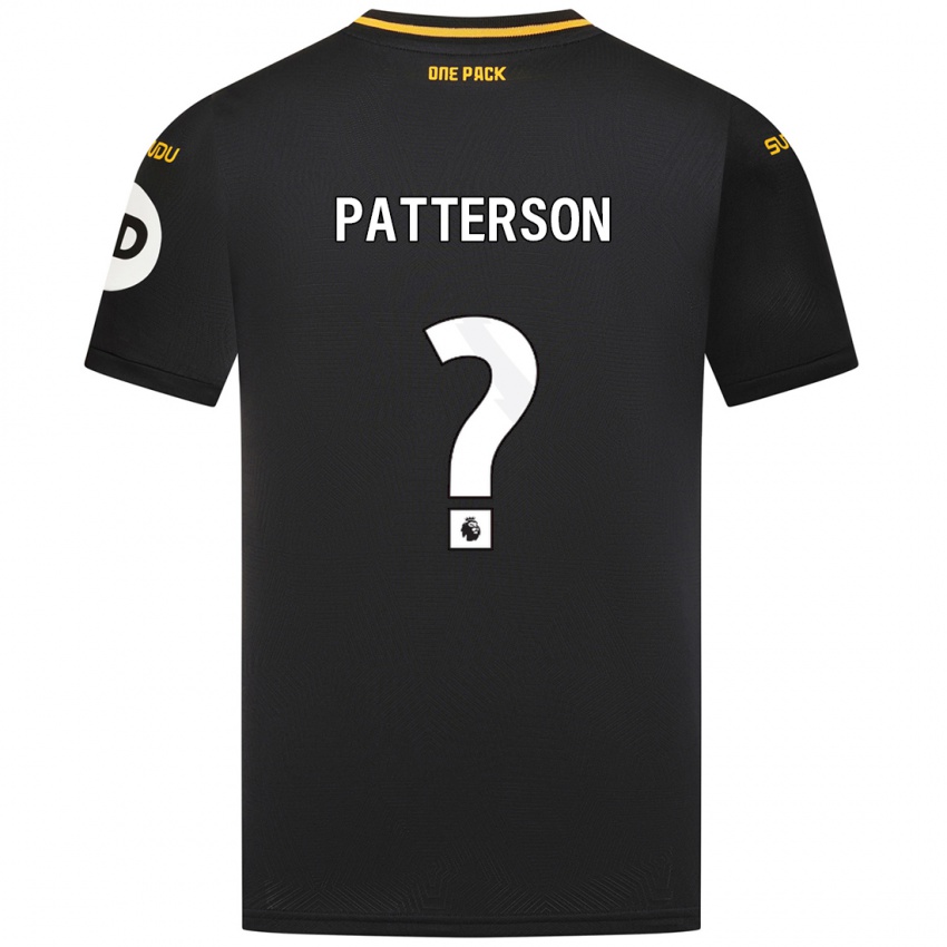 Kinder Lennon Patterson #0 Schwarz Auswärtstrikot Trikot 2024/25 T-Shirt