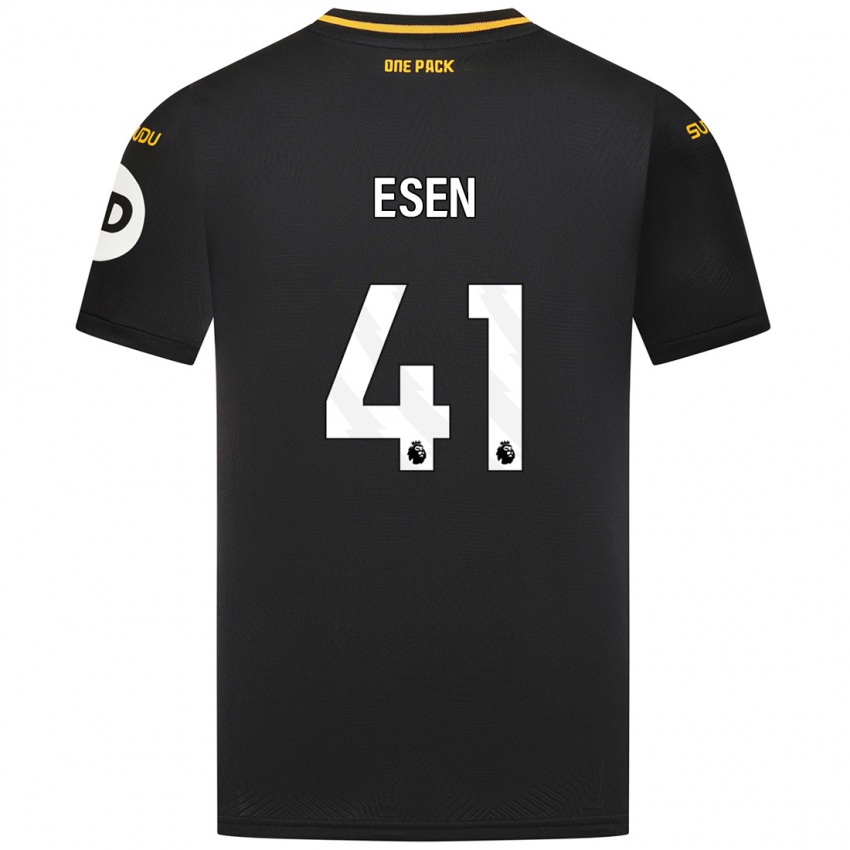 Kinder Josh Esen #41 Schwarz Auswärtstrikot Trikot 2024/25 T-Shirt