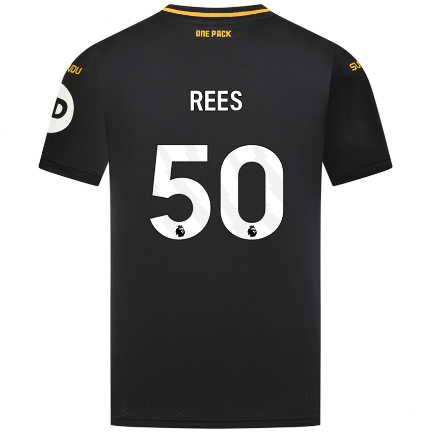 Kinder Mason Rees #50 Schwarz Auswärtstrikot Trikot 2024/25 T-Shirt