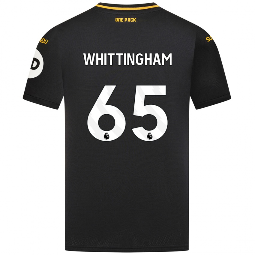 Kinder Matthew Whittingham #65 Schwarz Auswärtstrikot Trikot 2024/25 T-Shirt