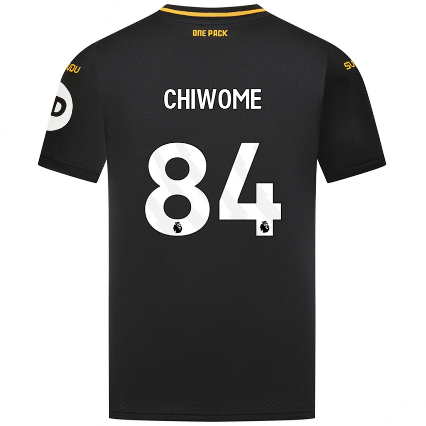 Kinder Leon Chiwome #84 Schwarz Auswärtstrikot Trikot 2024/25 T-Shirt