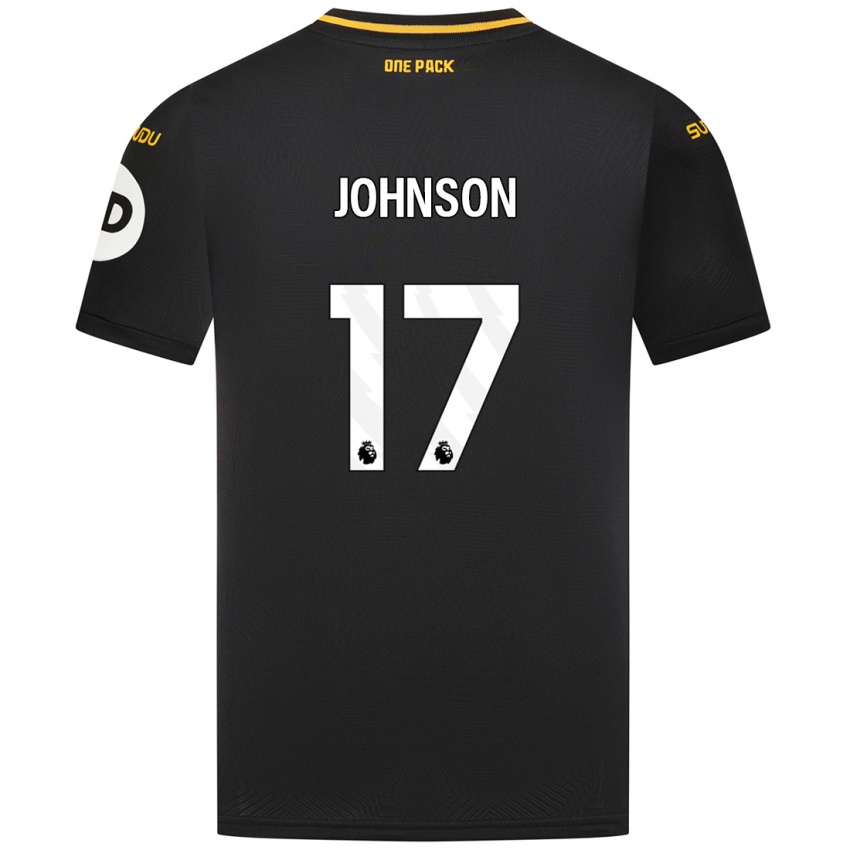 Kinder Katie Johnson #17 Schwarz Auswärtstrikot Trikot 2024/25 T-Shirt