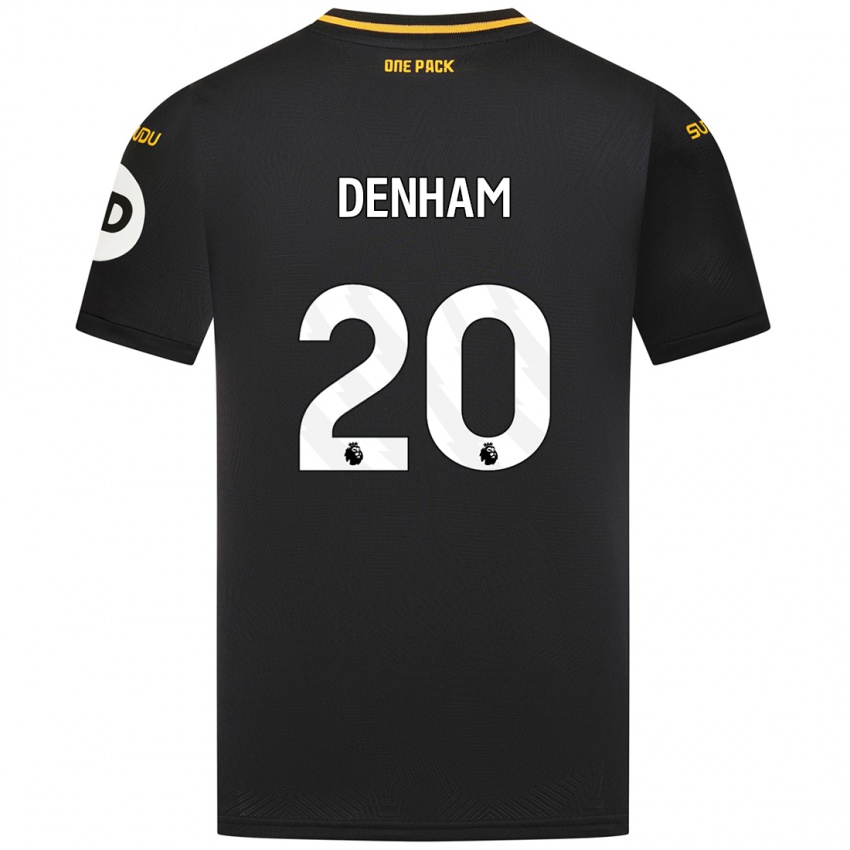 Kinder Ania Denham #20 Schwarz Auswärtstrikot Trikot 2024/25 T-Shirt