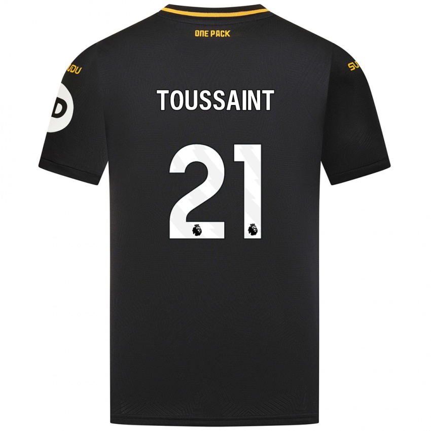 Kinder Destiney Toussaint #21 Schwarz Auswärtstrikot Trikot 2024/25 T-Shirt