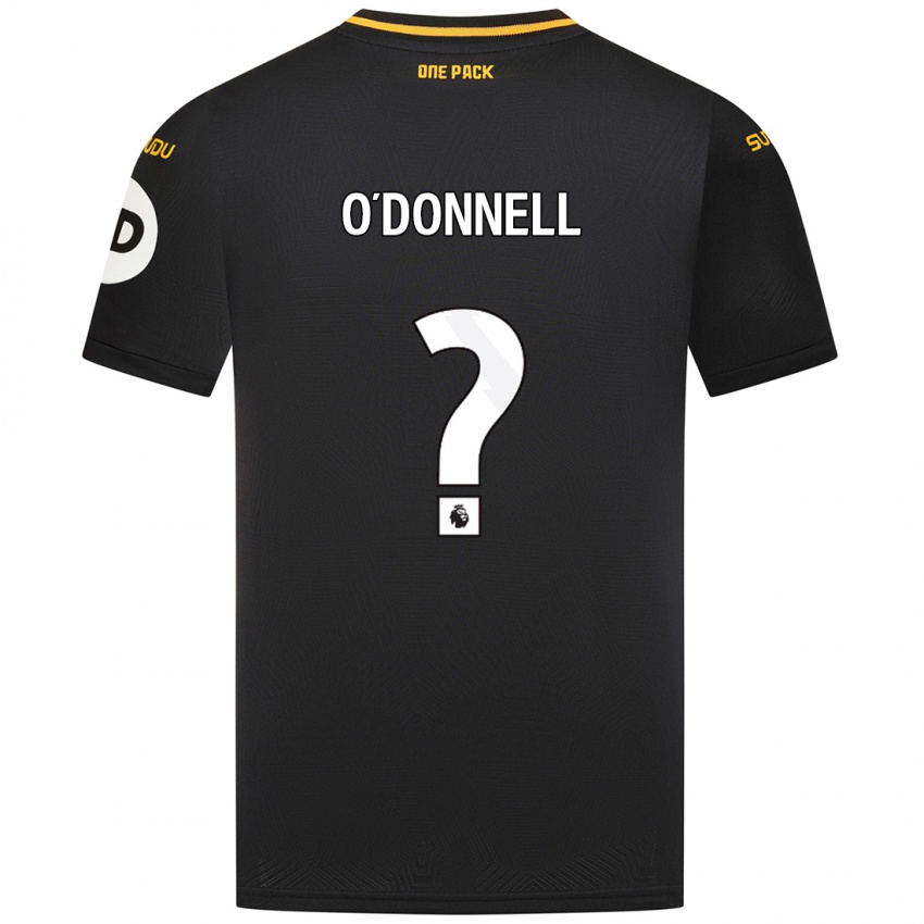 Kinder Luke O'donnell #0 Schwarz Auswärtstrikot Trikot 2024/25 T-Shirt