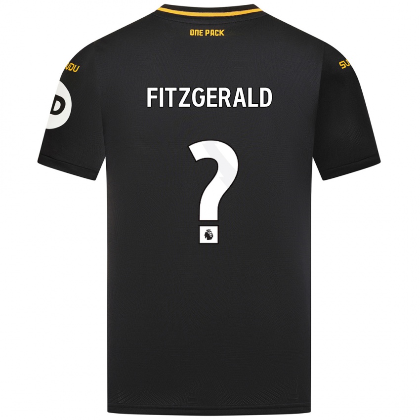 Kinder Kyle Fitzgerald #0 Schwarz Auswärtstrikot Trikot 2024/25 T-Shirt