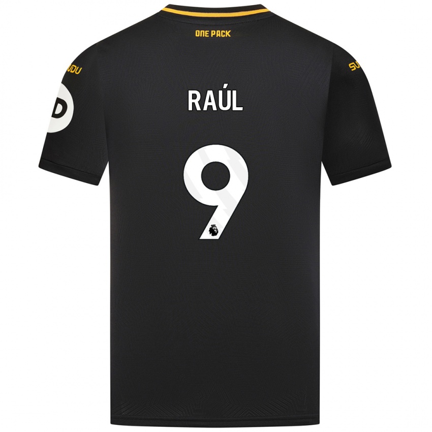 Kinder Raul Jimenez #9 Schwarz Auswärtstrikot Trikot 2024/25 T-Shirt