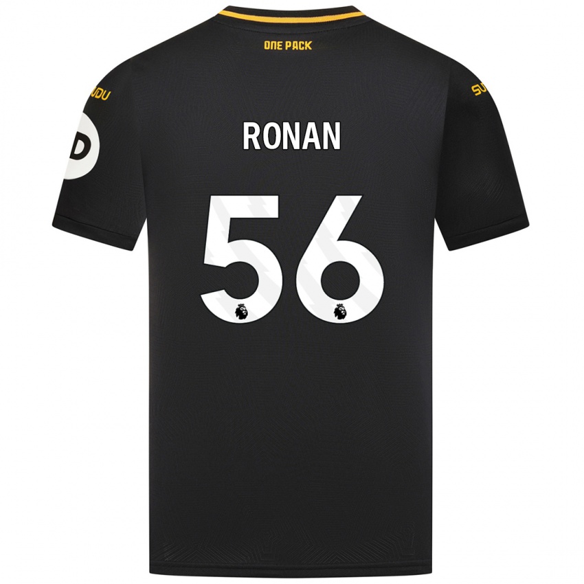 Kinder Connor Ronan #56 Schwarz Auswärtstrikot Trikot 2024/25 T-Shirt