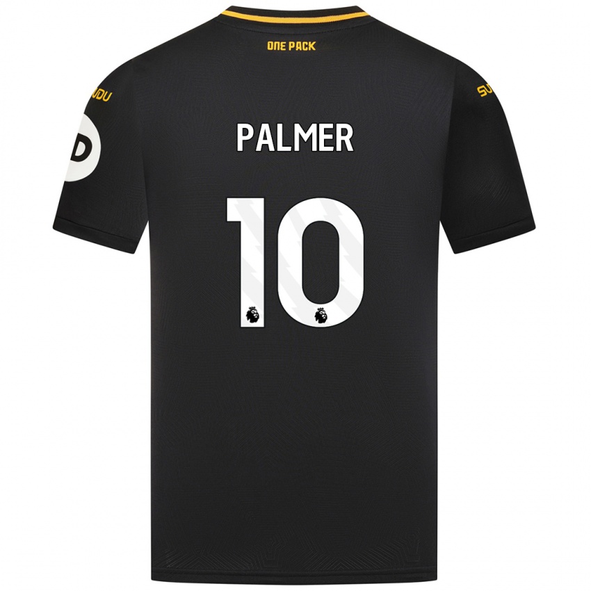 Kinder Jamila Palmer #10 Schwarz Auswärtstrikot Trikot 2024/25 T-Shirt