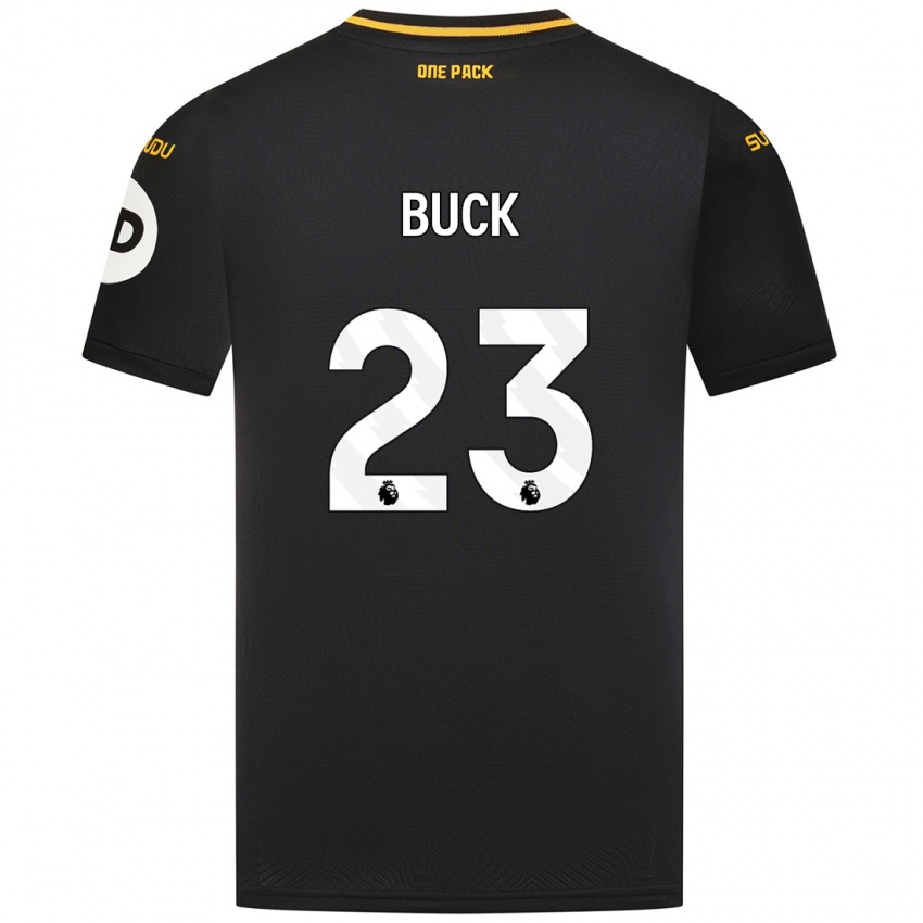 Kinder Alex Buck #23 Schwarz Auswärtstrikot Trikot 2024/25 T-Shirt