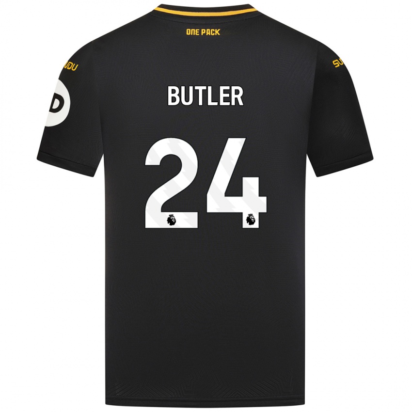 Kinder Elli Butler #24 Schwarz Auswärtstrikot Trikot 2024/25 T-Shirt