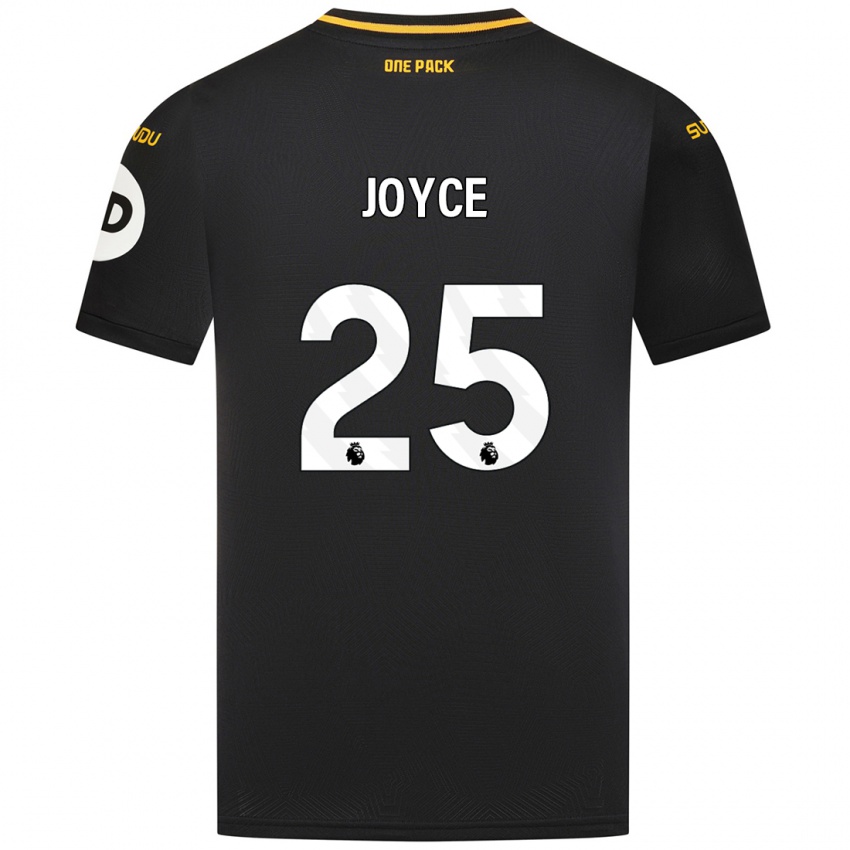 Kinder Leonie Joyce #25 Schwarz Auswärtstrikot Trikot 2024/25 T-Shirt