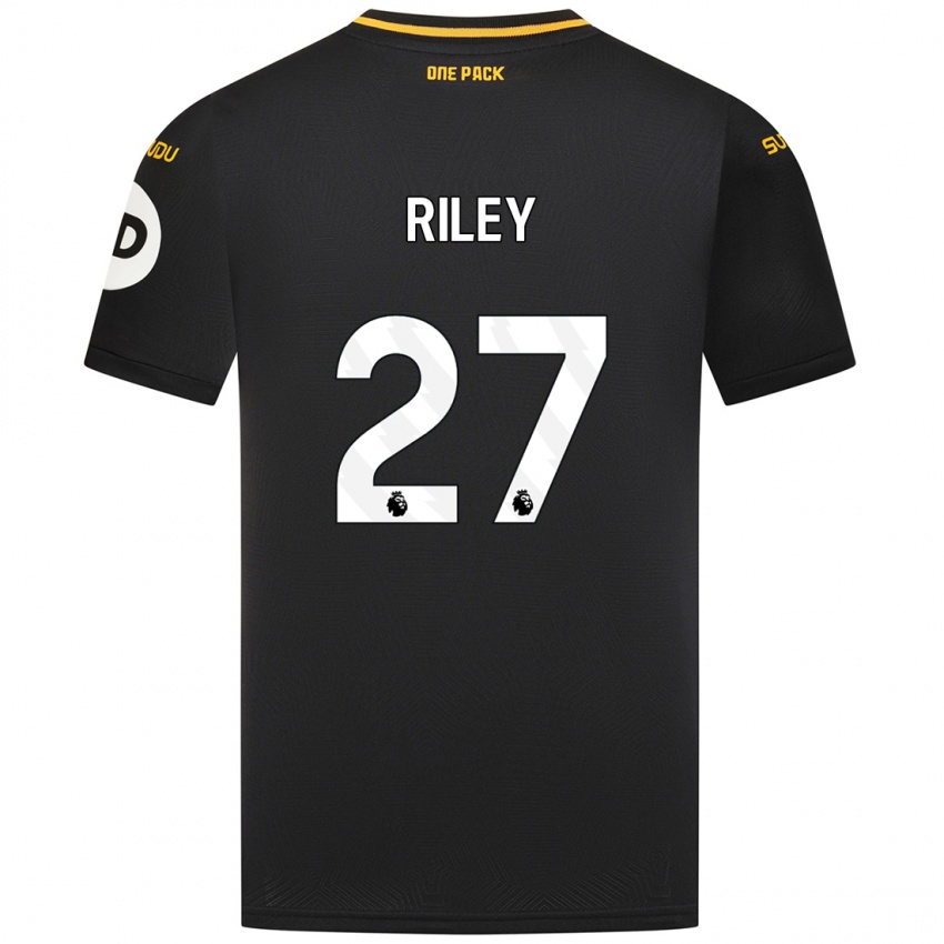 Kinder Lauren Riley #27 Schwarz Auswärtstrikot Trikot 2024/25 T-Shirt