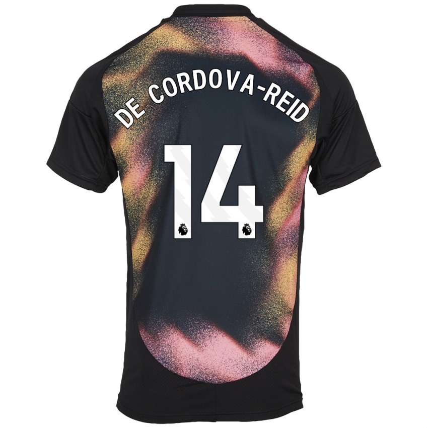 Kinder Bobby De Cordova-Reid #14 Schwarz Weiß Auswärtstrikot Trikot 2024/25 T-Shirt