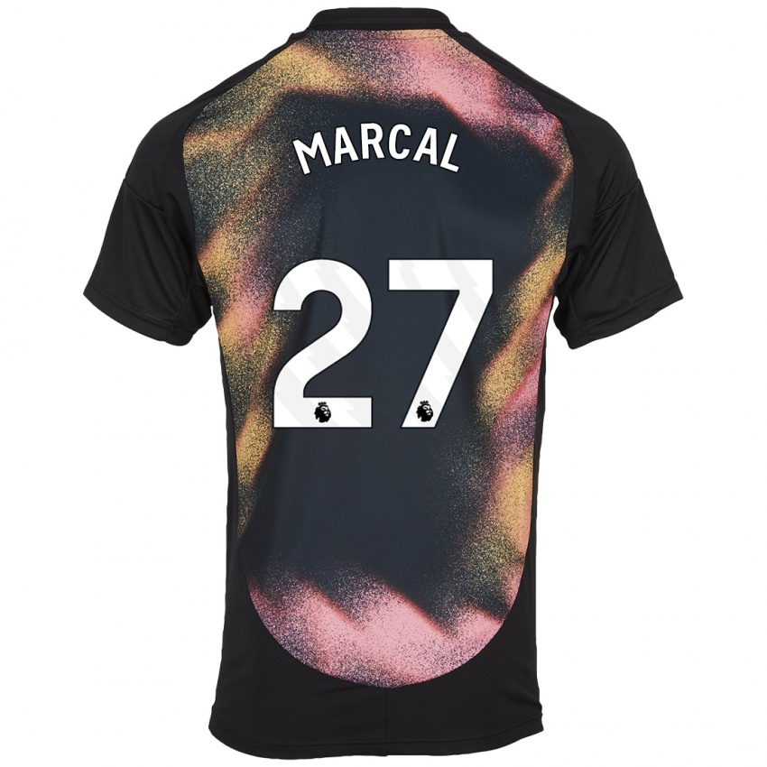 Kinder Wanya Marçal #27 Schwarz Weiß Auswärtstrikot Trikot 2024/25 T-Shirt