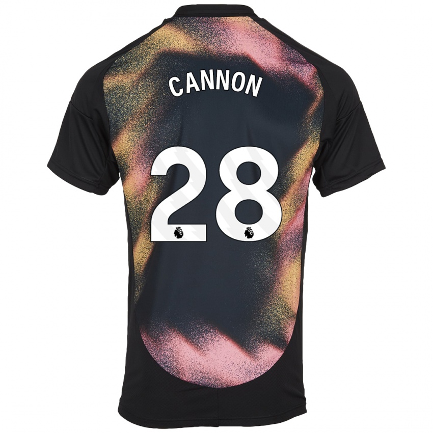 Kinder Thomas Cannon #28 Schwarz Weiß Auswärtstrikot Trikot 2024/25 T-Shirt