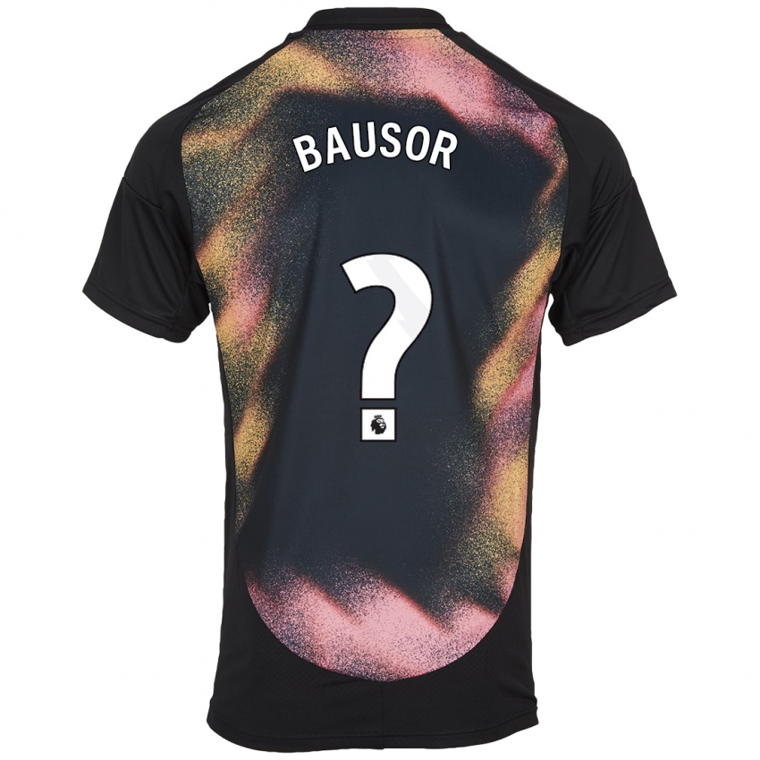 Kinder Stevie Bausor #0 Schwarz Weiß Auswärtstrikot Trikot 2024/25 T-Shirt