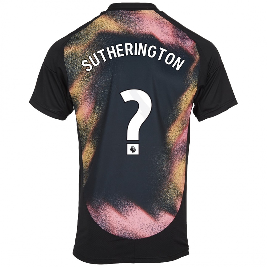 Kinder Harry Sutherington #0 Schwarz Weiß Auswärtstrikot Trikot 2024/25 T-Shirt